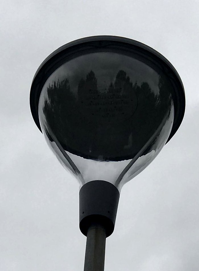 Detail of the new luminaire seen from below